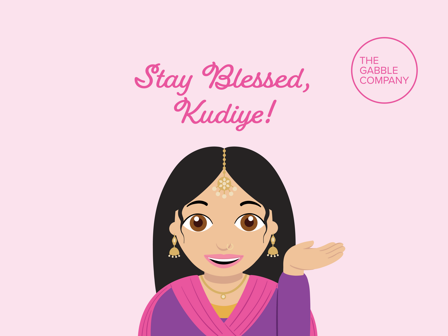 Stay Blessed, Kudiye! - Greeting Card