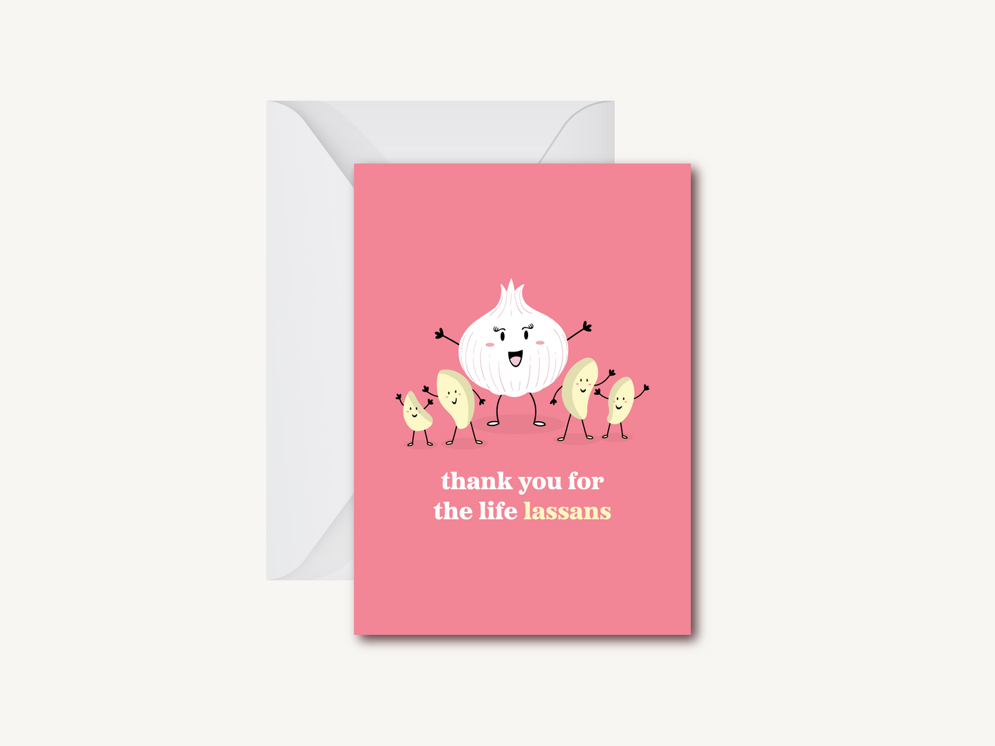 Thank You for the Life Lassans (Female) - Greeting Card (Large)