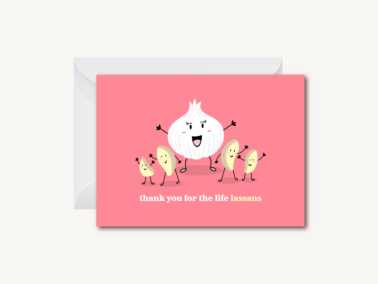 Thank You for the Life Lassans (Female) - Greeting Card