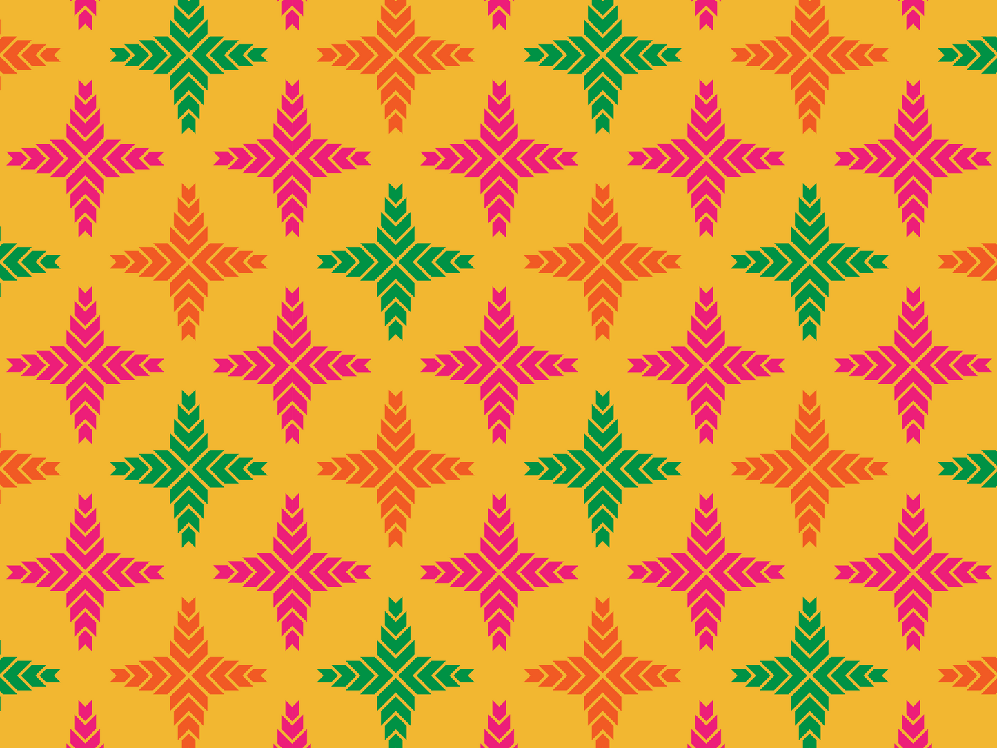 Phulkari Pattern (F) - Greeting Card