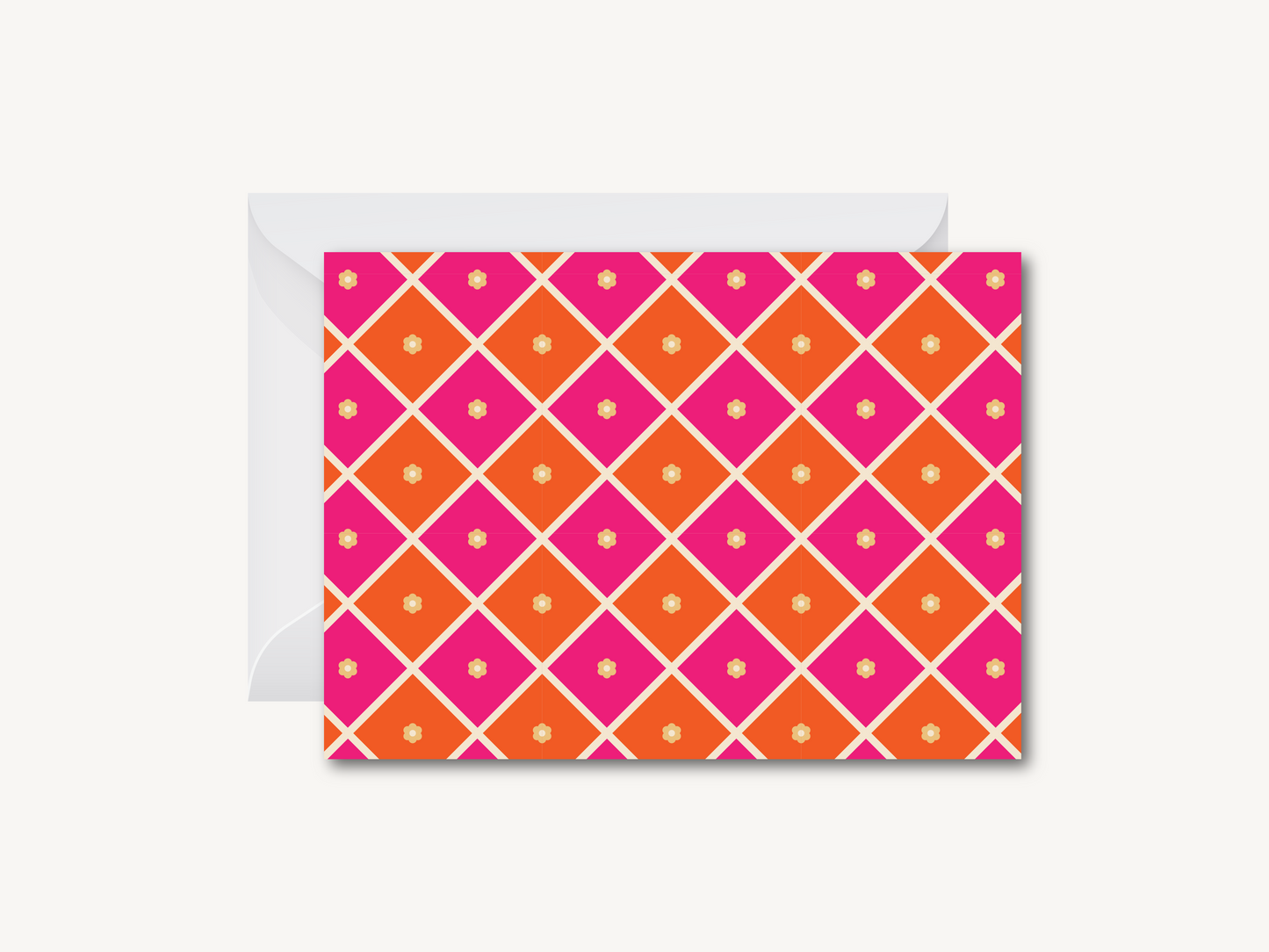 Phulkari Pattern (G) - Greeting Card