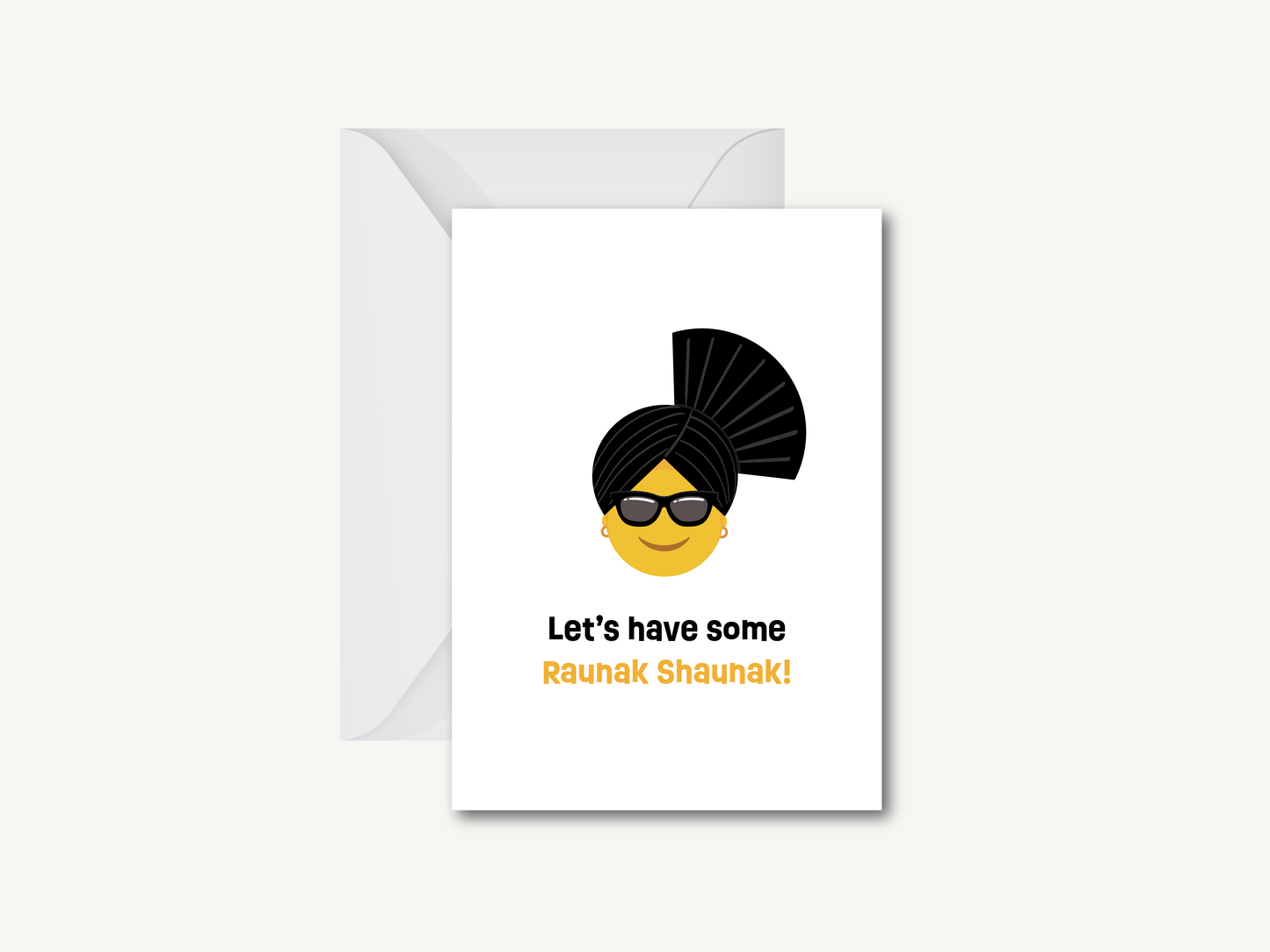 Let's Have Some Raunak Shaunak - Greeting Card (Large)