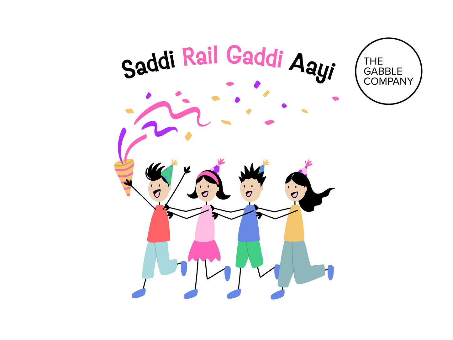 Saddi Rail Gaddi Aayi - Greeting Card