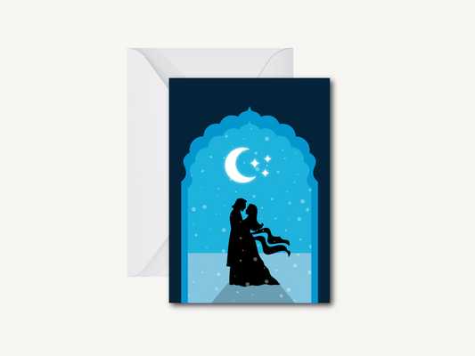 Bollywood Romance - Greeting Card (Large)