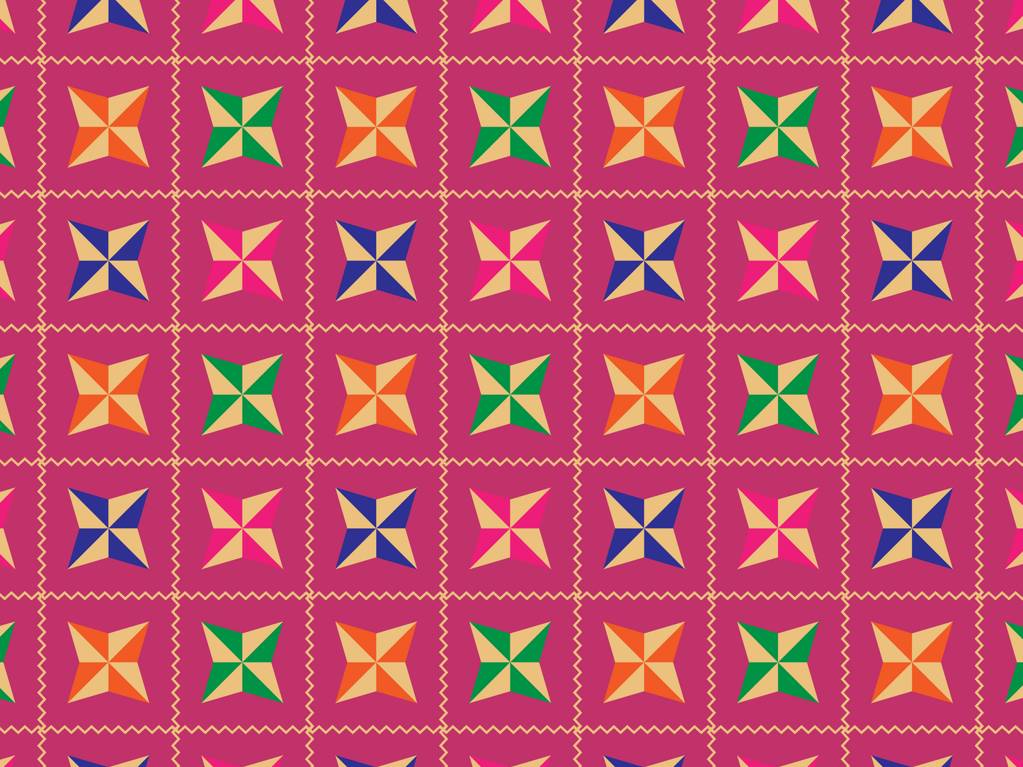 Phulkari Collection - Boxed Set of 8 Greeting Cards