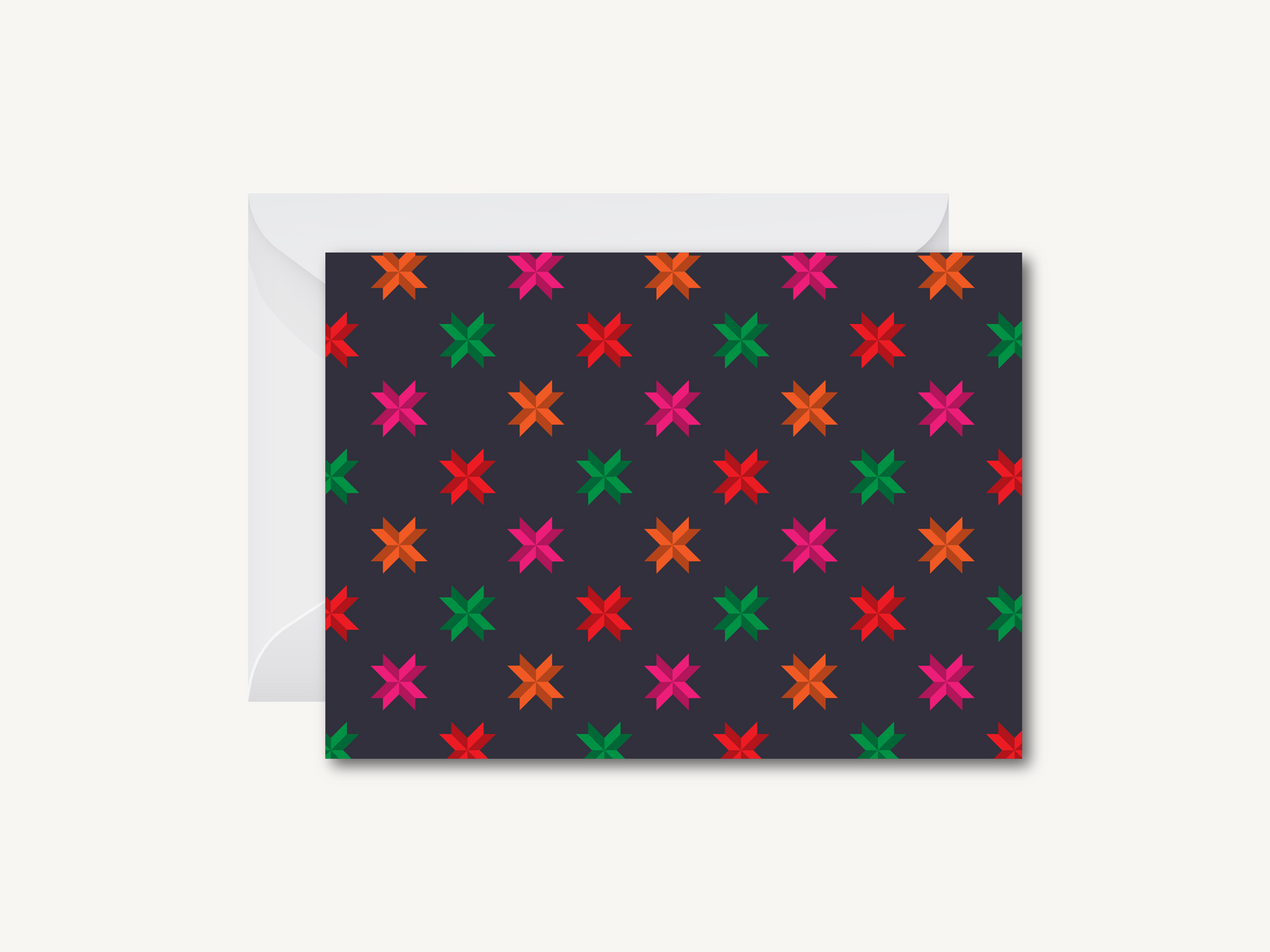 Phulkari Pattern (E) - Greeting Card