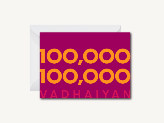 Lakh Lakh Vadhaiyan - Greeting Card